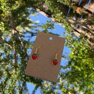 strawberry earrings!